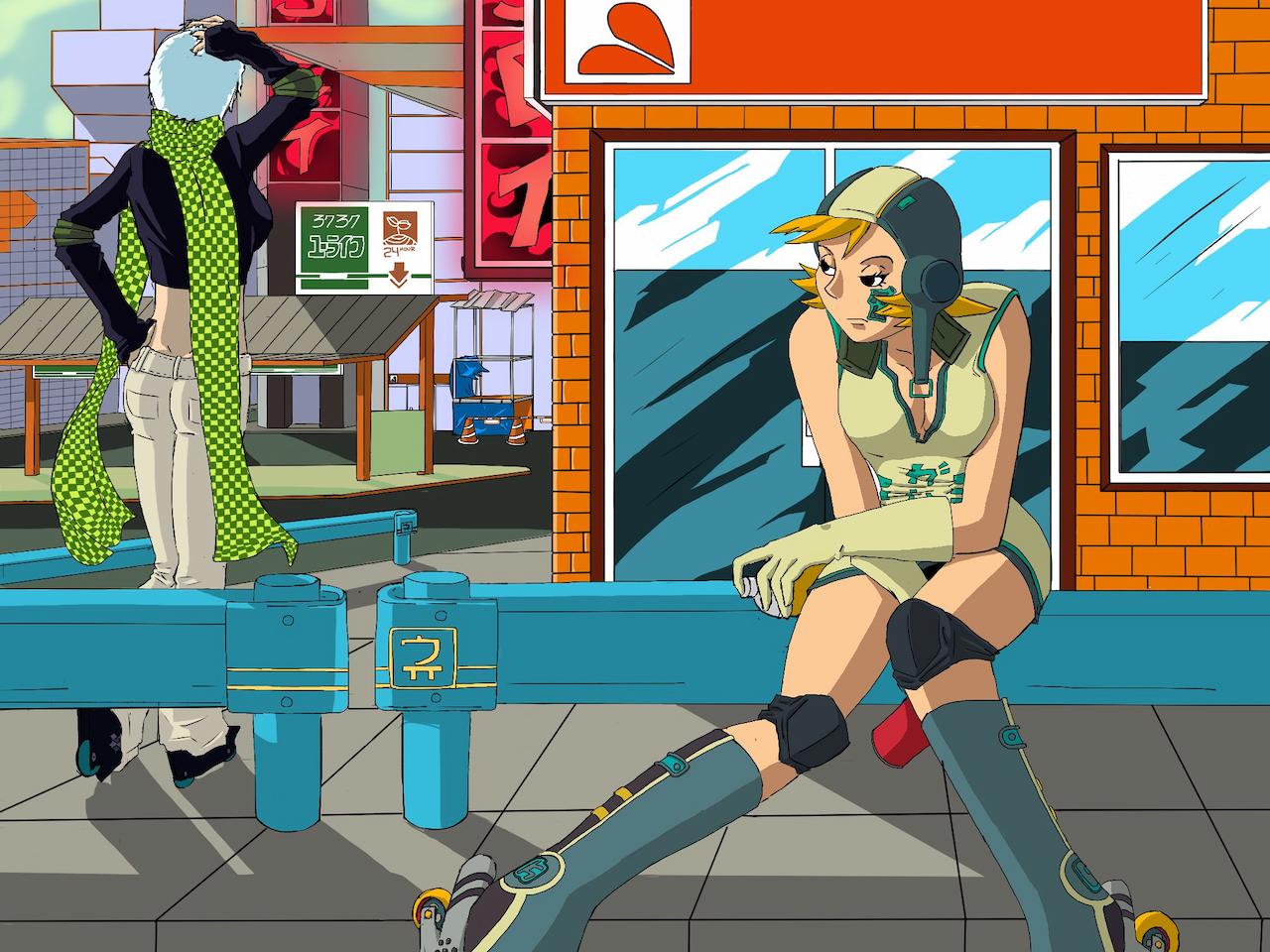 Screenshot from jet set radio