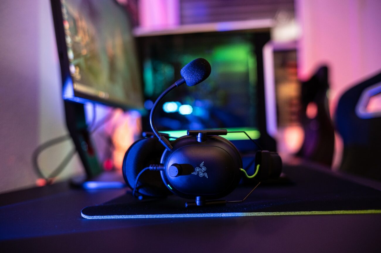 headphones on the table