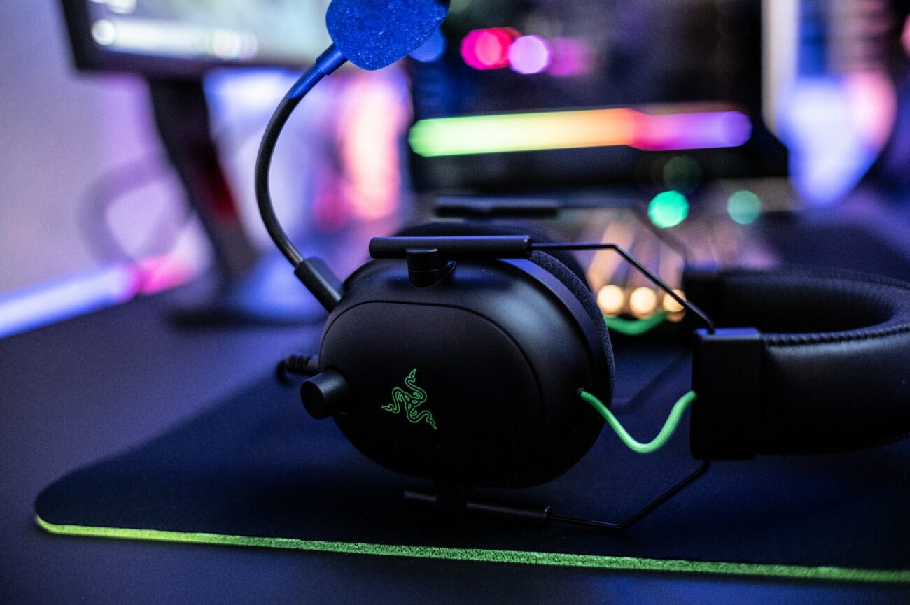 headphones on the table